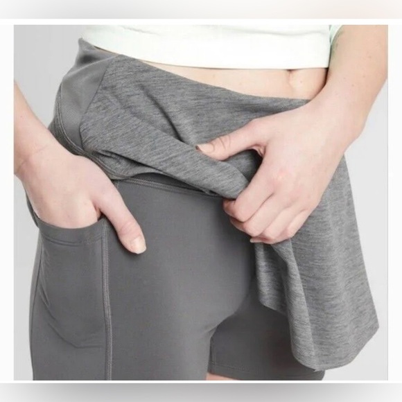 Athleta Match Point Skort In Heather Grey size S - Picture 3 of 8